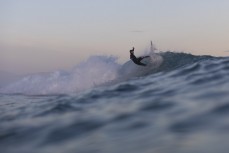 Jonas Tawharu hits the lip during a clean winter swell at St Kilda, Dunedin, New Zealand.Credit: www.boxoflight.com/Derek Morrison