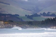Empty lineup during a fun swell on the north coast, Dunedin, New Zealand.Credit: www.boxoflight.com/Derek Morrison