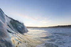 Punchy waves at St Kilda, Dunedin, New Zealand.