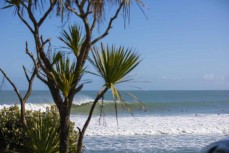 The lineup at Manu Bay, Raglan, Waikato, New Zealand.