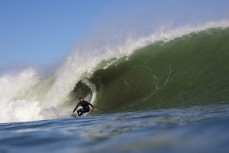 Daniel Kereopa in his element in hius backyard at The Ledge at Manu Bay, Raglan, Waikato, New Zealand.