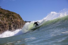 Tim Shaw on form at Raglan, Waikato, New Zealand.