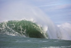 Chasing big slab waves with Doug Young, Dan Smith, Dave Lyons and Dave Wild near St Clair, Dunedin, New Zealand.