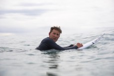Reuben Lyons makes the most of waves at a surf break near Kaikoura, New Zealand. Photo: Derek Morrison