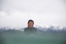 Taya Morrison at a surf break near Kaikoura, New Zealand. Photo: Derek Morrison