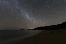 Summer evening at Totaranui in Abel Tasman National Park on a stunning day on the water, Tasman, New Zealand.