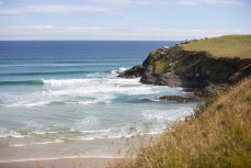 Empty line-up at a remote beachbreak in the Catlins, New Zealand. Photo: Derek Morrison