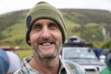 Duncan Grant at a remote beachbreak in the Catlins, New Zealand. Photo: Derek Morrison