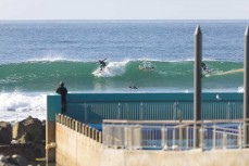 Gary Osborne behind the pool on a summer day at St Clair, Dunedin, New Zealand.
Credit: www.boxoflight.com/Derek Morrison