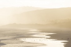 Sunshine and seaspray illumniate the coastline near Brighton, Dunedin, New Zealand.Credit: www.boxoflight.com/Derek Morrison