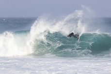 Jackson Crone cranks off the top during a solid swell at St Kilda, Dunedin, New Zealand.Credit: www.boxoflight.com/Derek Morrison