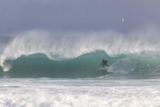 Ollie Charlesworth pulls into a barrel during a solid swell at St Kilda, Dunedin, New Zealand.
Credit: www.boxoflight.com/Derek Morrison