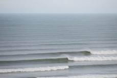 Spring swell pulses into life at Raglan, Waikato, New Zealand.