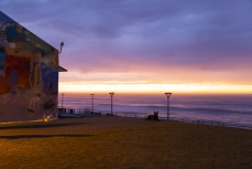 Sunrise at the South Coast Boardriders clubhouse at St Clair, Dunedin, New Zealand.
Credit: www.boxoflight.com/Derek Morrison