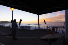 Dawn on finals day at the Emerson's South Island Surfing Championships held at St Clair, Dunedin, New Zealand.
Credit: www.boxoflight.com/Derek Morrison