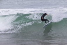 Felipe going to town in the channel at St Clair, Dunedin, New Zealand.Credit: www.boxoflight.com/Derek Morrison
