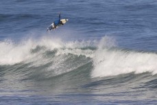 Alexis Owen boosts during a late autumn waves during a ground swell at St Clair, Dunedin, New Zealand.
Credit: www.boxoflight.com/Derek Morrison