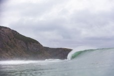 The lineup during a fun east swell at Aramoana, Dunedin, New Zealand.