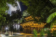 Temple on the South Bank of the Brisbane River, Brisbane, Queensland, Australia.