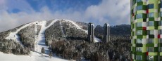 during winter at Tomamu, Japan.