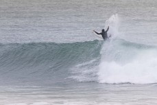 Reuben Peyroux hits a section during a clean swell at a point break near Dunedin, New Zealand.Credit: www.boxoflight.com/Derek Morrison