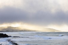 Snow showers at St Clair, Dunedin, New Zealand.
Credit: www.boxoflight.com/Derek Morrison