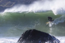 Grabbing rail during a session at a surf break on the north coast, Dunedin, New Zealand.
Credit: www.boxoflight.com/Derek Morrison