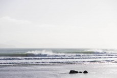 Winter swell wraps into a pointbreak on the North Coast, Dunedin, New Zealand.Credit: www.boxoflight.com/Derek Morrison