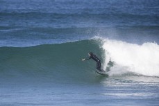 Josh Fairbairn in between zoom meetings in Level 3 at Blackhead, Dunedin, New Zealand.
