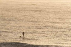 Local surfer Chris Sinclair enjoys dawn at St Clair, Dunedin, New Zealand. RIP 1.4.1971 - 6.9.2021