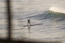 Local surfer Chris Sinclair enjoys dawn at St Clair, Dunedin, New Zealand. RIP 1.4.1971 - 6.9.2021