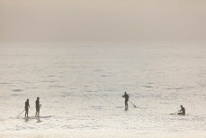 Local surfer Chris Sinclair enjoys dawn at St Clair, Dunedin, New Zealand. RIP 1.4.1971 - 6.9.2021