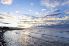 Dawn breaks as a rahui beghind for lost surfer Chris Sinclair at St Clair, Dunedin, New Zealand.
Credit: www.boxoflight.com/Derek Morrison