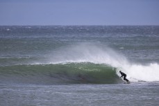 A surfer makes the most of a windy session at St Clair Point, Dunedin, New Zealand.
Credit: www.boxoflight.com/Derek Morrison