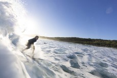 Keo Morrison during an afternoon session at Blackhead, Dunedin, New Zealand.Credit: www.boxoflight.com/Derek Morrison