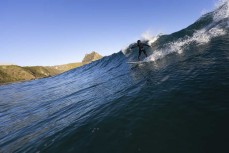 Max Wooffindin makes the most of an afternoon session at Blackhead, Dunedin, New Zealand.Credit: www.boxoflight.com/Derek Morrison