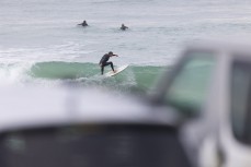 Part time Pete bouncing off car roofs at St Clair, Dunedin, New Zealand.
Credit: www.boxoflight.com/Derek Morrison