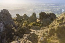Rock stacks above Clyde, Central Otago, New Zealand. Photo: Derek Morrison