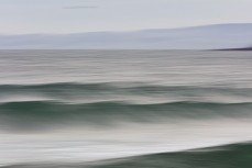 Blurry waves at Blackhead, Dunedin, New Zealand.