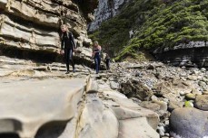 Taya, Rewa and Tessa in the Catlins, Southland, New Zealand.Credit: www.boxoflight.com/Derek Morrison