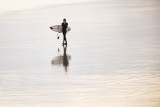 Lewis Murphy after school session on a windy spring evening at Blackhead, Dunedin, New Zealand.Credit: www.boxoflight.com/Derek Morrison
