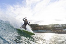 Tash Civil all smiles during a warm summery session at St Clair, Dunedin, New Zealand.
Credit: www.boxoflight.com/Derek Morrison