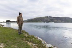 Simon Kaan out on location to collaborate on the Paemanu: Tauraka Toi, A Landing Place artwork for the Dunedin Public Art Gallery, Dunedin, New Zealand.Credit: www.boxoflight.com/Derek Morrison