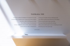 Paemanu: Tauraka ToiA Landing Place opening art by Ross Hemera at the Ngai Tahu art exhibition held at the Dunedin Public Art Gallery, Dunedin, New Zealand.Credit: www.boxoflight.com/Derek Morrison