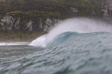 An empty wave at a remote beachbreak in the Catlins, New Zealand. Photo: Derek Morrison