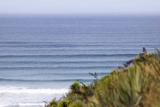 Swell lines at a remote beachbreak in the Catlins, New Zealand. Photo: Derek Morrison