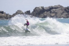Reuben Woods during Day 2 at the 2022 New Zealand Surfing Championships held at Tauranga Bay, Westport, New Zealand.