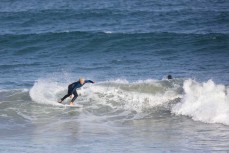 Keo Morrison cuts back at St Clair, Dunedin, New Zealand. Photo: Derek Morrison