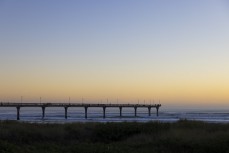 Sunrise at the pier at New Brighton, Christchurch, New Zealand. Photo: Derek Morrison