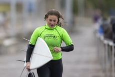 Kai Woolf during the 2022 South Island Surfing Championships held at St Clair, Dunedin, New Zealand. April 15-18, 2022. Photo: Derek Morrison